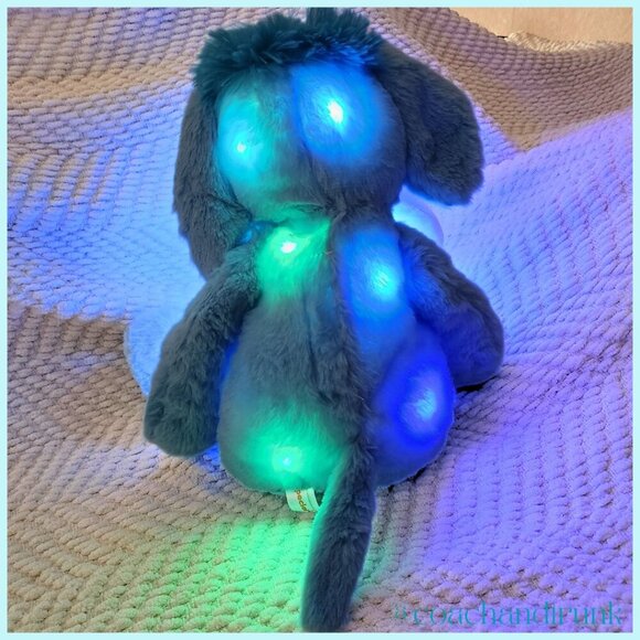 LED Light Musical Elephant Blue Soft Fluffy Stuffy Plushie NEW WITH TAGS - Picture 8 of 8